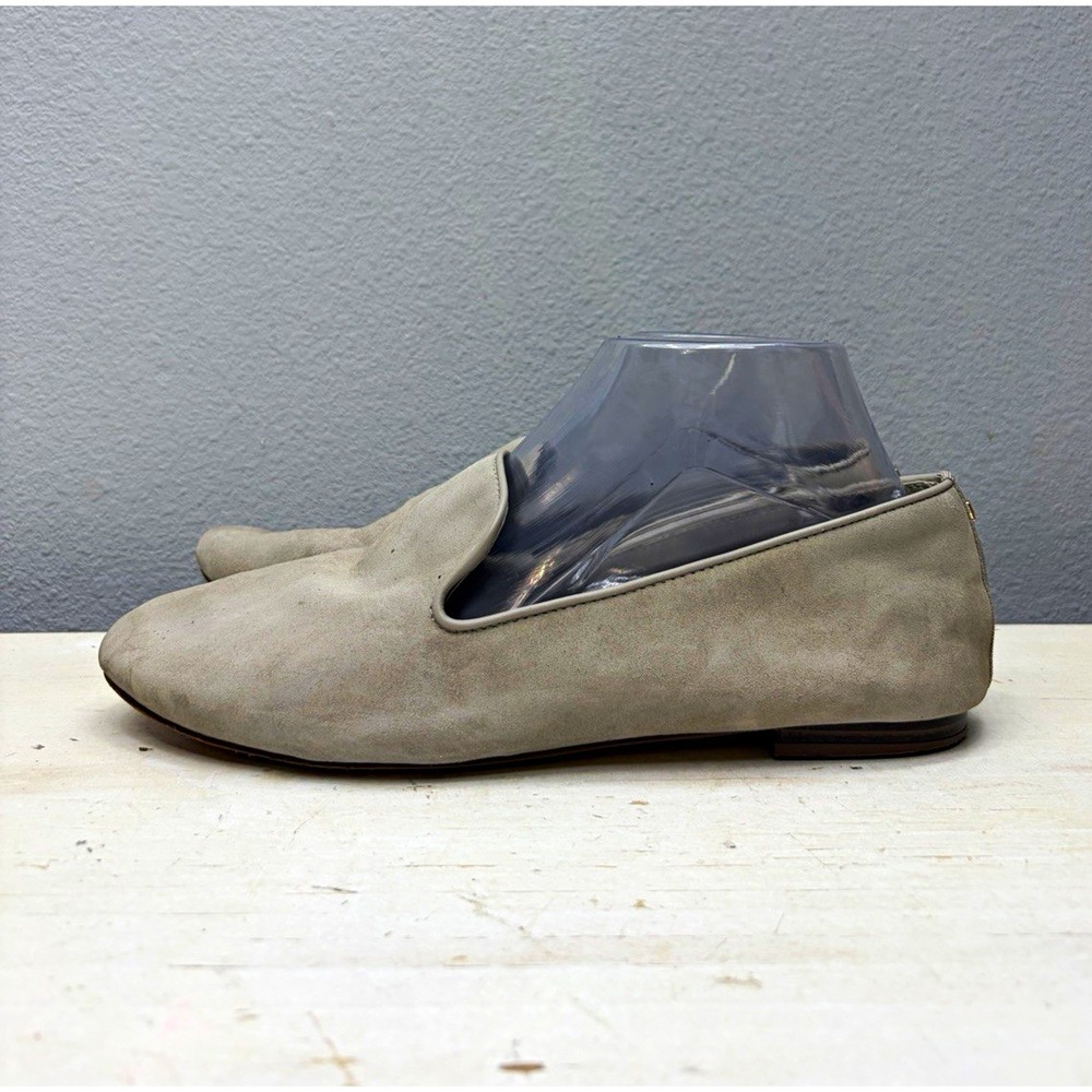 Birdies Gray Suede Starling Round Toe Flats Size 9